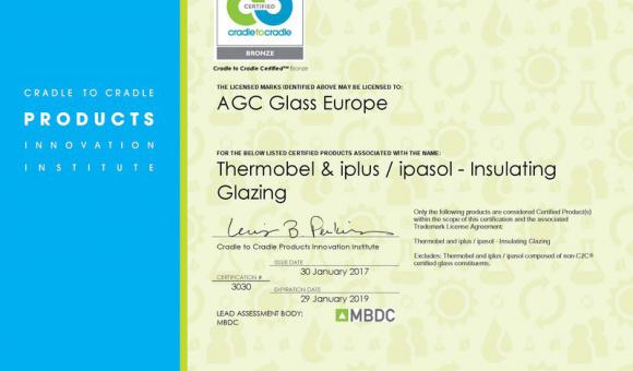 Los vidrios aislantes de la empresa AGC certificados “Cradle to Cradle Bronze”